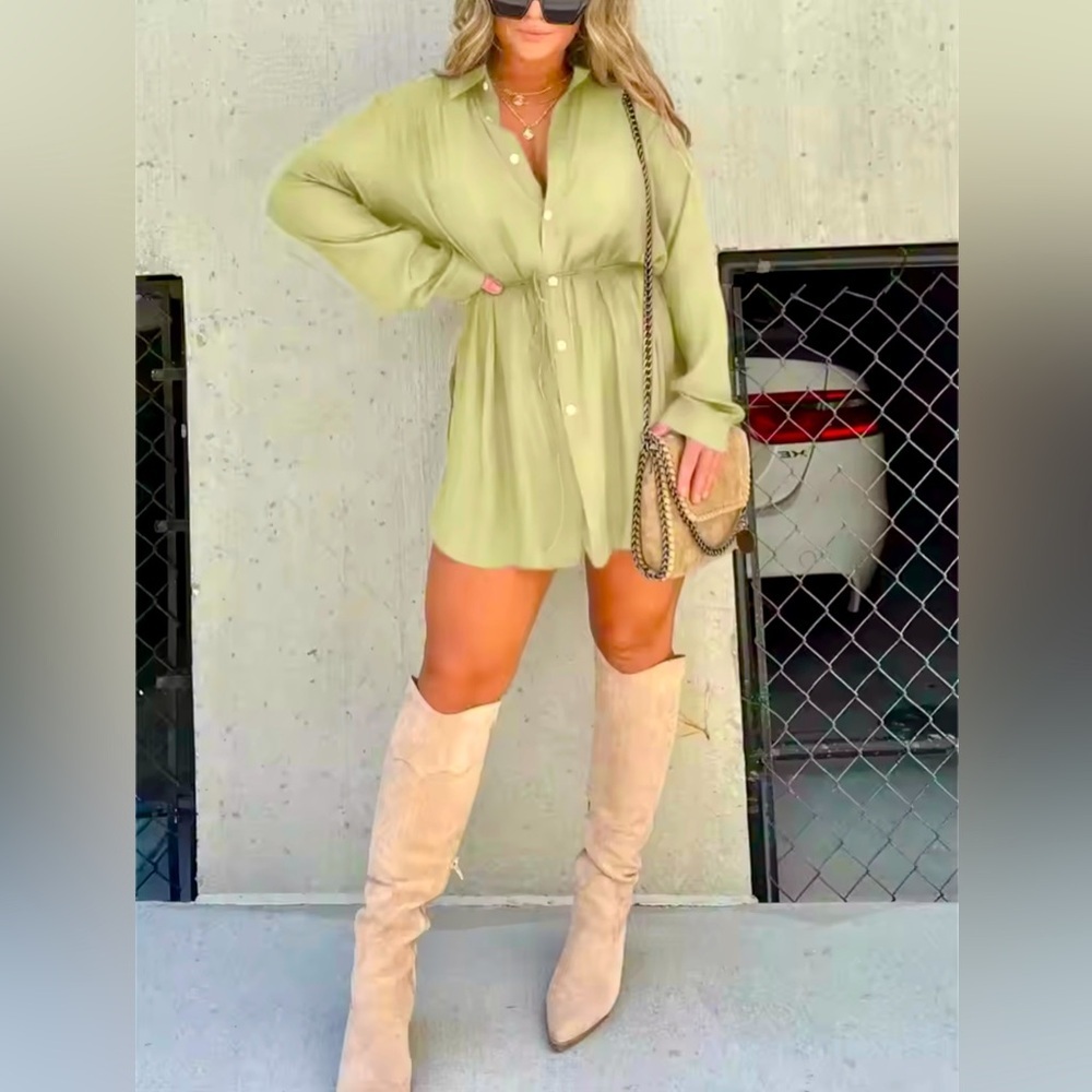 ❣️ NEW Solid Color Long Sleeved Romper jumpsuit shorts - Picture 2 of 5